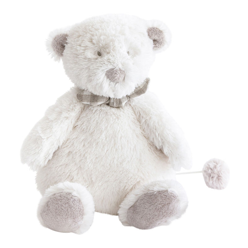  - noann the bear - musical box white 30 cm 